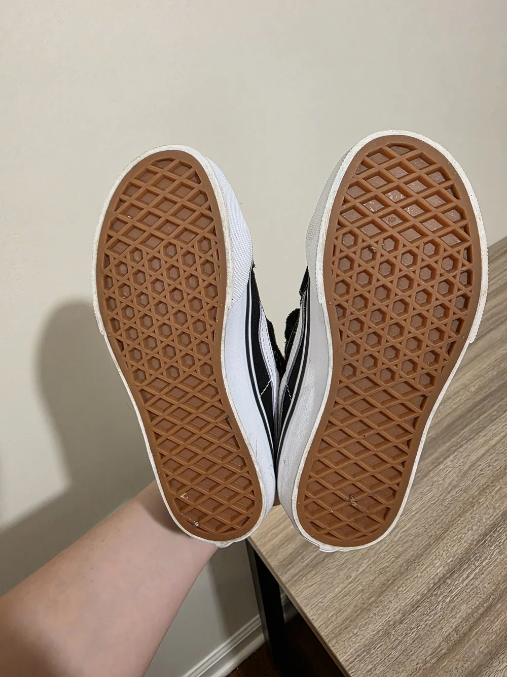 Vans Sz 13 Kids Black Velcro Skate Shoes